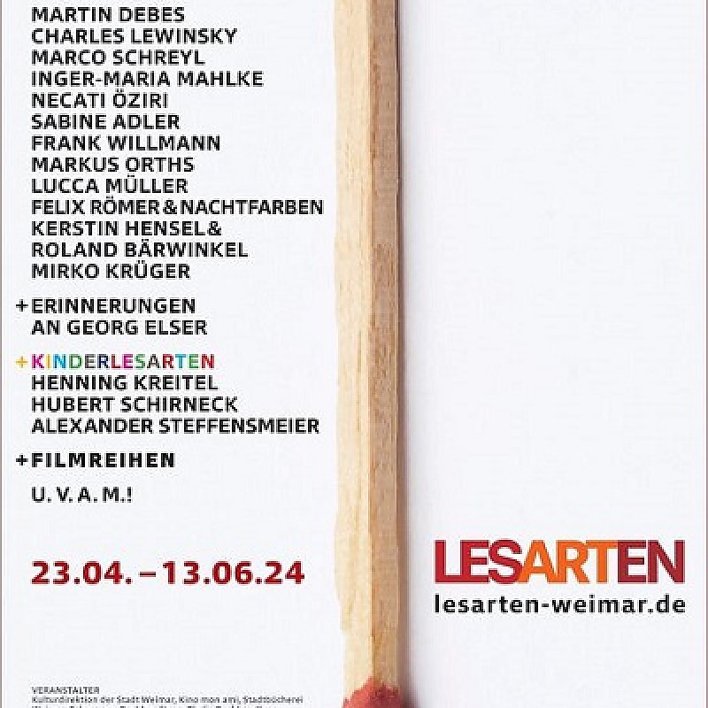 Flyer: Weimarer "LesArten" 2024 